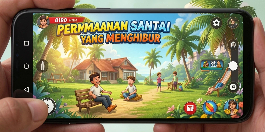 Tampilan gameplay 8180 yang menarik dan berwarna.