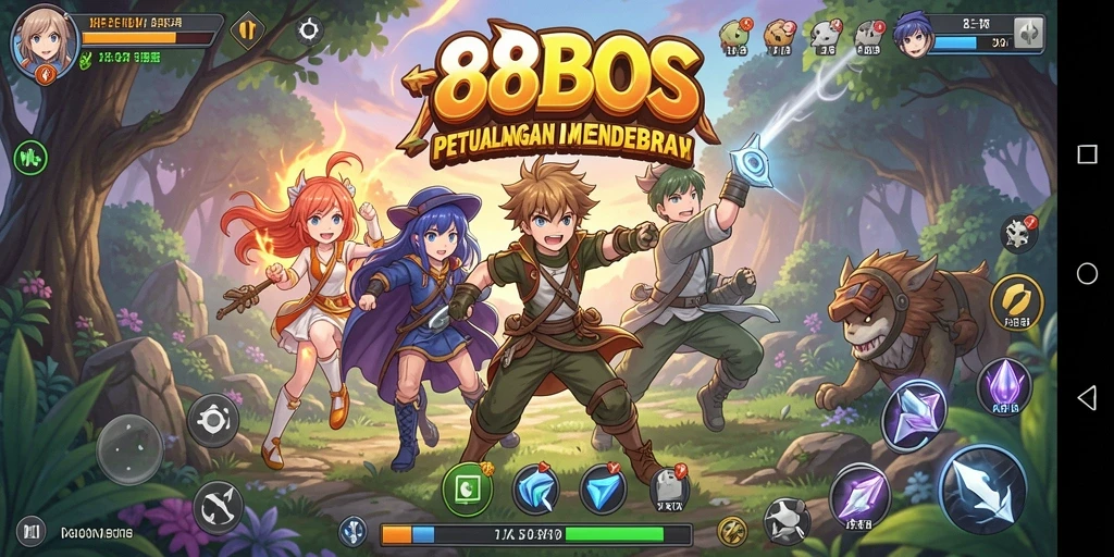 Screenshot gameplay 88BOS dengan karakter Anime yang memukau.