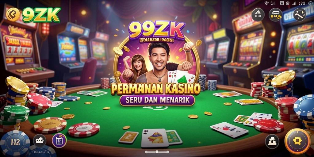 Gameplay menarik dari 99ZK dengan fitur kasino yang seru.