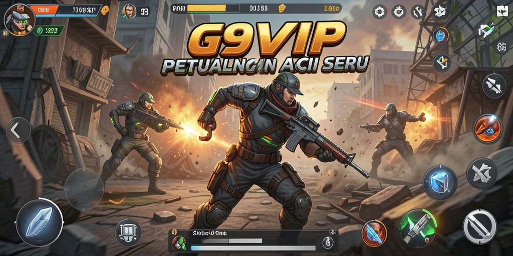 Tampilan mendebarkan dari gameplay G9VIP yang penuh aksi.