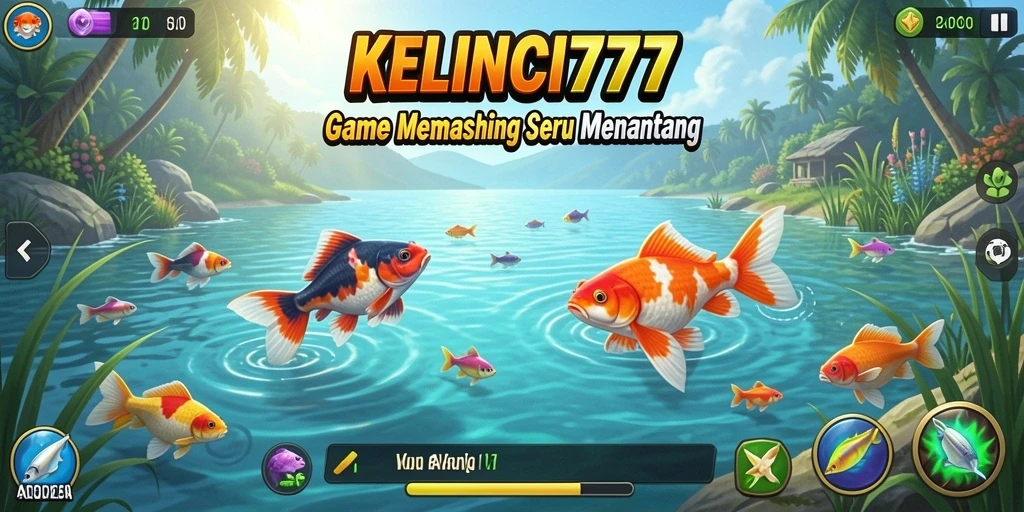 Tampilan gameplay KELINCI777 dengan aksi memancing yang seru.