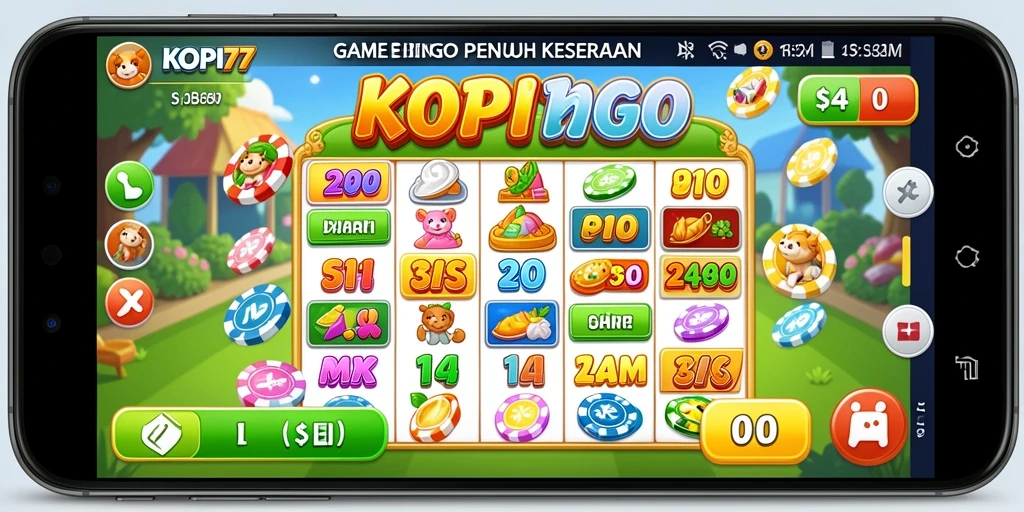 Screenshot gameplay KOPI77 menampilkan keseruan bermain Bingo.