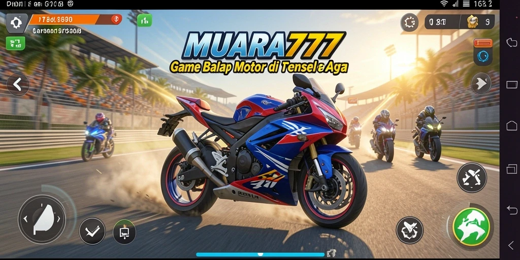 Gameplay seru dan aksi balapan motor yang memukau.