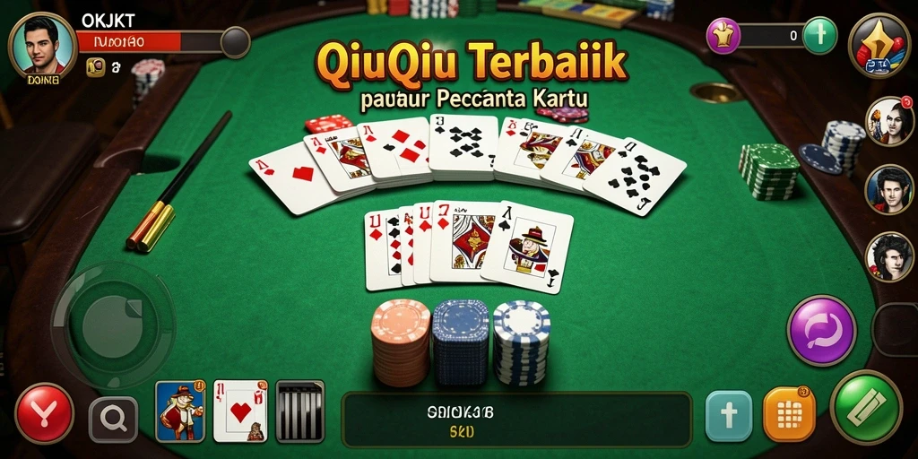 Tampilan gameplay QiuQiu yang seru di OKJKT.