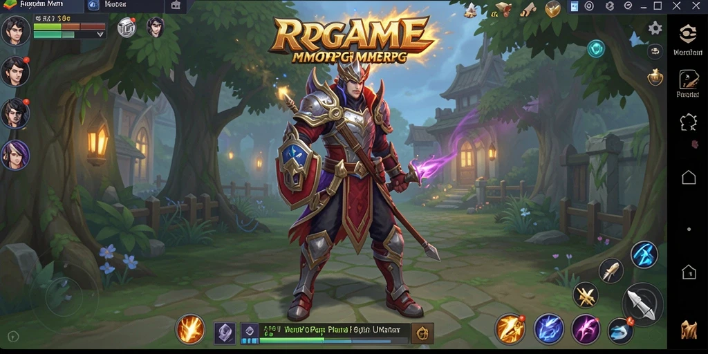 Tampilan gameplay RPGAME yang mendebarkan dan menawan dalam dunia MMORPG.
