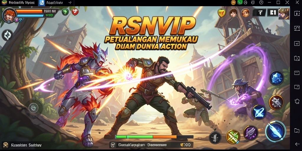 Tampilan dinamis gameplay RSNVIP yang mendebarkan dan penuh aksi.
