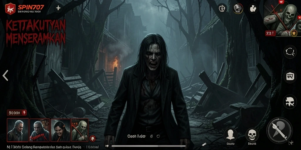 Tangkapan layar menampilkan momen mencekam dari gameplay SPIN707.