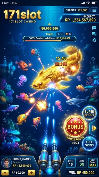 Tampilan utama aplikasi 171slot yang intuitif dan menarik.